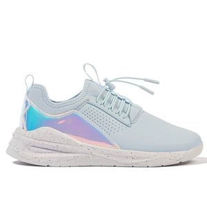 Clove Archive collection holographic baby blue sneakers